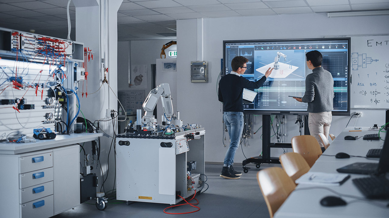 Laboratorio professionalizzante — postazioni studenti