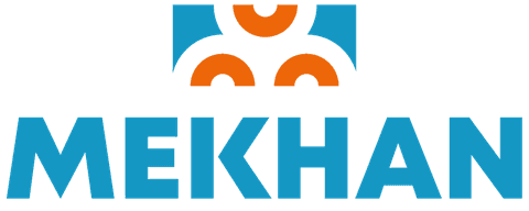 Logo Mekhan Didattica e Formazione - Azzurro e arancione